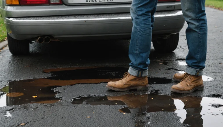 fuite d'huile sous la voiture